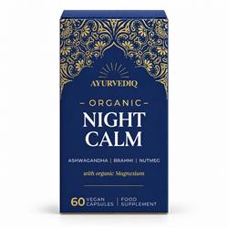 Ayurvediq Wellness Organic Night Calm with Magnesium - 60 Vegan Capsules