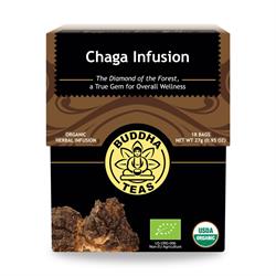 Buddha Teas Organic Chaga Mushroom Tea Infusion 18 tea bags