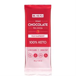 BeKeto BeKeto - Vegan Keto Chocolate + MCT Wild Raspberry 80g