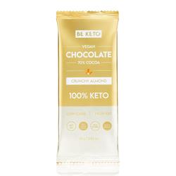 BeKeto BeKeto - Vegan Keto Chocolate + MCT Crunchy Almond 80g