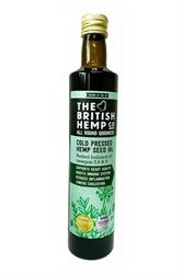British Hemp Co FREE Hemp seed oil 500ml (Order in singles or 6 for trade outer)