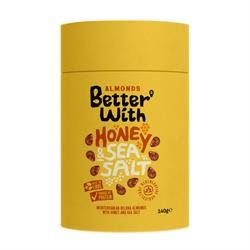 Better With Better With Honey & Sea Salt Almonds Tube 140g