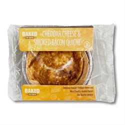 Baked to Taste Gluten Free Smoked Bacon and Mature Cheddar Quiche 160g