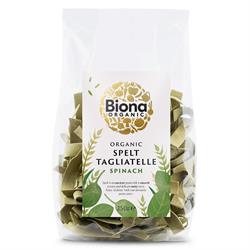 Biona Spelt Spinach Artisan Tagliatelle Pasta - Rolled Organic 250g