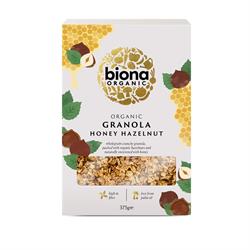 Biona Organic Honey Hazelnut Crunchy Granola - No added sugar 375g