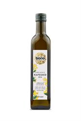 Biona Rapeseed Oil - First Cold Pressing - Organic 500ml