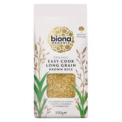 Biona Organic Easy Cook Long Grain Brown Rice 500g
