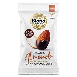 Biona Biona Organic Dark Chocolate Roasted Almonds 30g