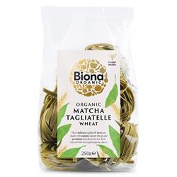 Biona Biona Organic Matcha Wheat Tagliatelle Nests 250g