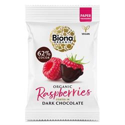 Biona Biona Organic Dark Chocolate Raspberries 45g