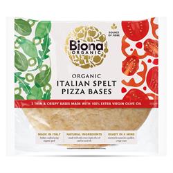 Biona Biona Organic Italian Spelt Thin & Crispy Pizza Bases 260g