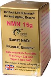 BioTech Life Sciences NMN 15 grams Anti-Ageing Boosts Energy & NAD+  Natural Citrus