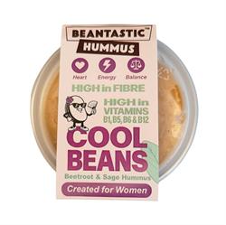 Beantastic Cool Beans Beetroot & Sage Hummus: High in B vitamins 200g