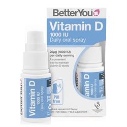 BetterYou D1000 Vitamin D Daily Oral Spray 15Ml