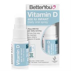 BetterYou DLuxInfant Vit D Oral Spray 15ml 400IU (10ug) of vitamin D3