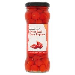 Cooks and Co Sweet Red Drop Peppers 235g