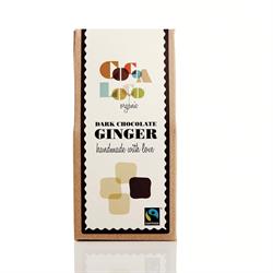 Cocoa Loco Organic F/T Dark Chocolate Ginger Bar 100g