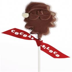 Cocoa Loco Organic F/T Milk Chocolate Santa Lolly 40g