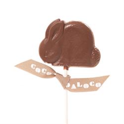 Cocoa Loco Milk Chocolate Rabbit Lolly (Organic & Fairtrade) 26g