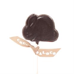 Cocoa Loco 73% Dark Chocolate Rabbit Lolly (Organic & Fairtrade) 26g
