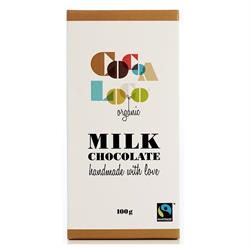 Cocoa Loco Organic F/T Milk Chocolate Bar 100g