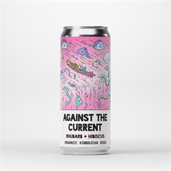 Counter Culture Rhubarb + Hibiscus Organic Kombucha Soda 330ml