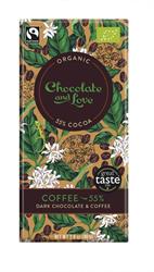 Chocolate and Love Org/Fairtrade dark chocolate with coffee 55% 80g