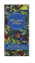Chocolate and Love Rich Dark Organic/Fairtrade dark chocolate 71%