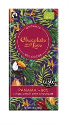 Chocolate and Love Organic/Fairtrade extra dark Panama chocolate 80%