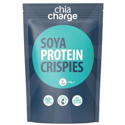 Chia Charge Soya Protein Crispies 80% Protein with 3 simple ingredients. 250g
