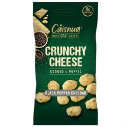 Caisnua Caisnua Black Pepper Cheddar Crunchy Cheese Cooked and Puffed 20g