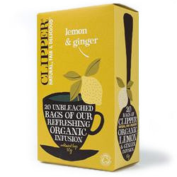 Clipper Clipper Organic Lemon & Ginger Infusion 20 bags