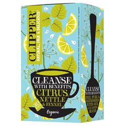 Clipper FREE Clipper Organic Cleanse with Benefits Infusion 20 Bags