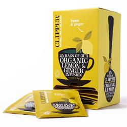 Clipper Clipper Organic Lemon & Ginger Infusion 25 Envelopes