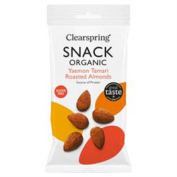Clearspring Snack Organic Yaemon Tamari Roasted Almonds 30g