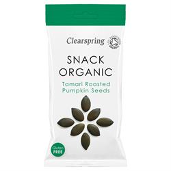 Clearspring Snack Organic Tamari Roasted Pumpkin Seeds 30g