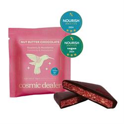 Cosmic Dealer Nut Butter Chocolate Raspberry Bite Organic Sugar Reduced 20g