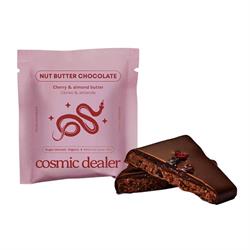 Cosmic Dealer Cherry Almond nut butter chocolate bite organic sugar reduced 20g