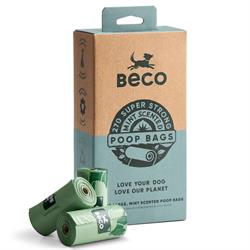 Beco Big strong leakproof poop bags with a fresh mint scent. 270bags