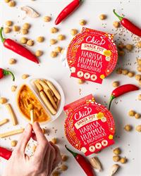 ChicP Ambient Harissa Fridge-less Hummus & Breadstick Snack Pot 70g