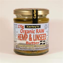 Carley's Organic Raw Hemp and Linseed Butter 170g