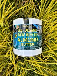 Carley's Organic SMOOTH RAW ALMOND Butter 1000g Eco Tin