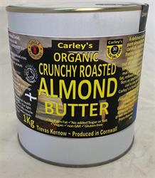 Carley's Organic CRUNCHY ALMOND Butter 1000g Eco Tin