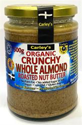 Carley's Carley's Organic ROASTED CRUNCHY Almond Butter 500g