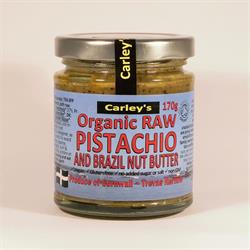 Carley's Org Raw Pistachio & Brazil Nut Butter 170g