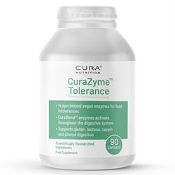 Cura CuraZyme Tolerance is a vegan enzyme blend for food intolerances.