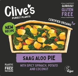 Clives Gluten Free Saag Aloo Pie 235g
