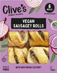 Clives Organic Vegan Sausagey Rolls 160g