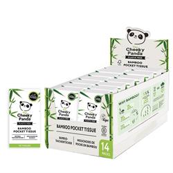 Cheeky Panda The Cheeky Panda Plastic Free Pocket Tissues 14 pack