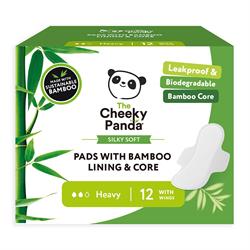 Cheeky Panda Biodegradable bamboo liner and core heavy pads